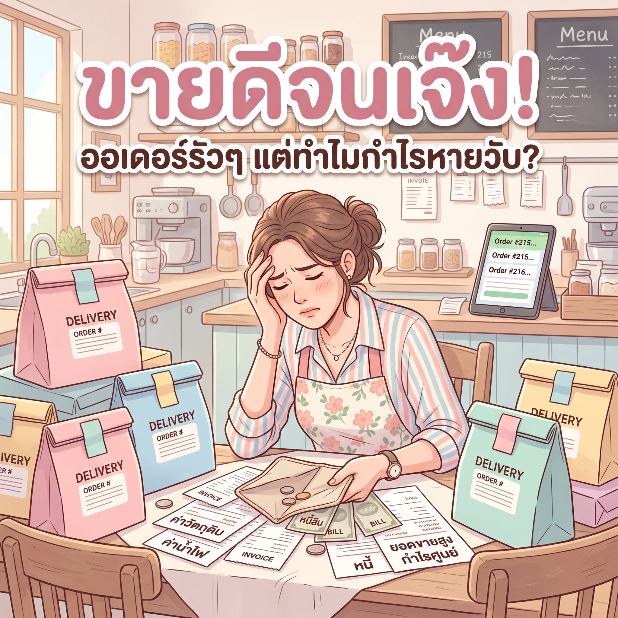 ปัญหาตั้งราคาเดลิเวอรี่ผิด โดนหัก GP จนขาดทุน