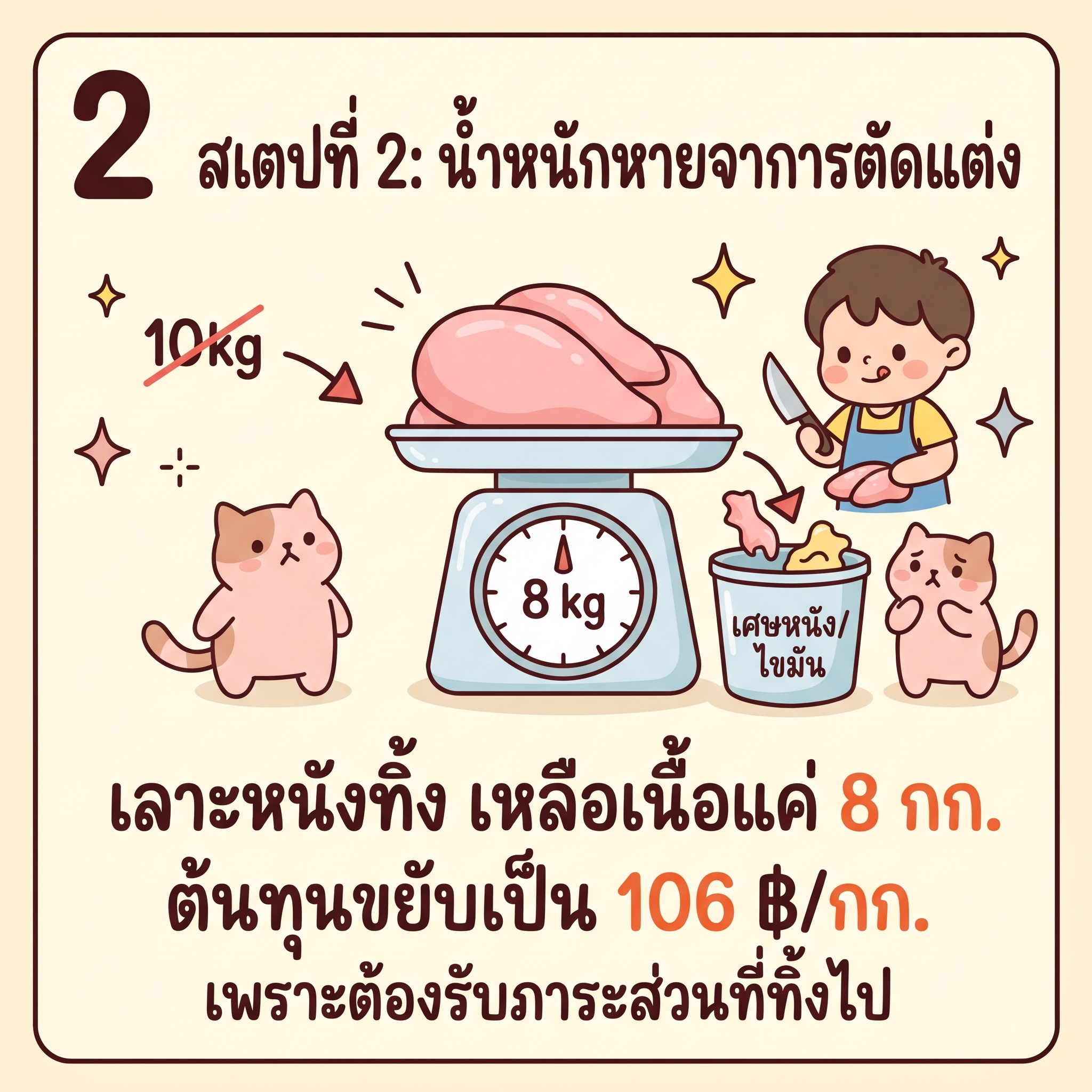 อบแห้ง น้ำหนักระเหย เหลือ 4 กก. ต้นทุนพุ่งไป 212 บาทต่อกิโลกรัม